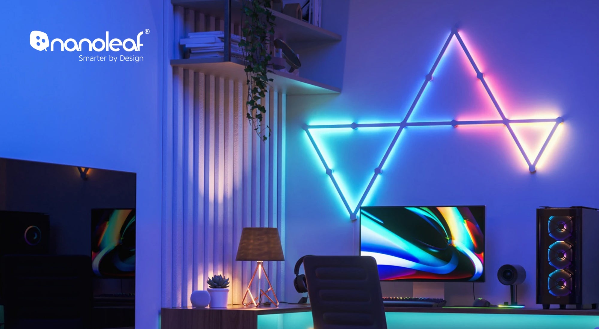 Nanoleaf Lines スタートパック　9本入り Lines 60 Degrees Smarter Kit (9 Lines) - NL59-K-0003LW-9PK