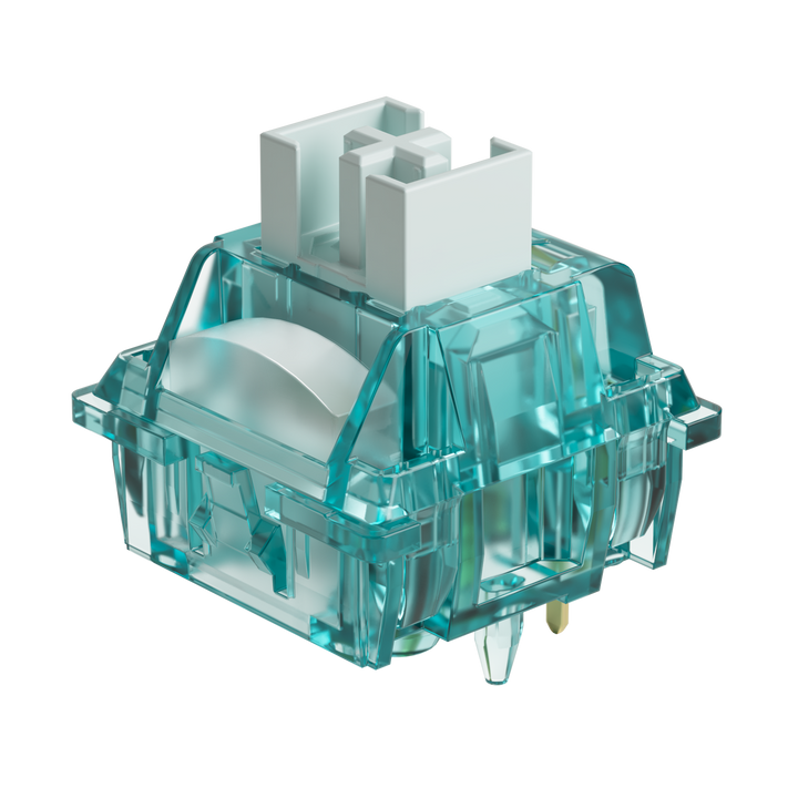 Akko Creamy Cyan スイッチ 押下圧50gf クリッキー 5ピン 45個入り メカニカル キーボード用