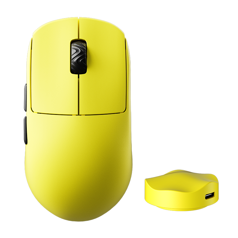 SCYROX V8 ワイヤレス ゲーミングマウス 8K対応 超軽量 36g Yellow 