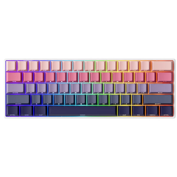 MonsGeek FUN60 Pro SP HEセンサー 0.01mm ラピッドトリガー対応 磁気スイッチ Akko Glare Magnetic Switch 英語配列 サイドプリント テンキーレス 8K ホットスワップ SnapKeys (SOCD)対応 ARGB対応 高コスパ ゲーミングキーボード
