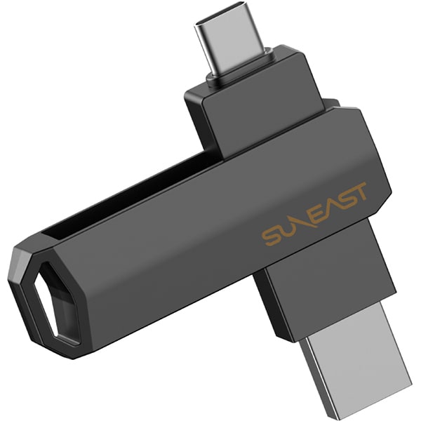 SUNEAST Revolve R10 外付けポータブル スティック型SSD ブラック PC Mac iPhone iPad Android PS5対応