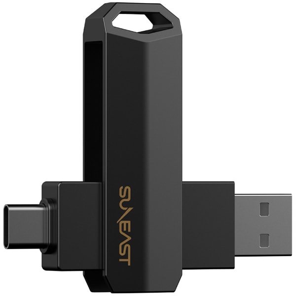 SUNEAST Revolve R10 外付けポータブル スティック型SSD ブラック PC Mac iPhone iPad Android PS5対応