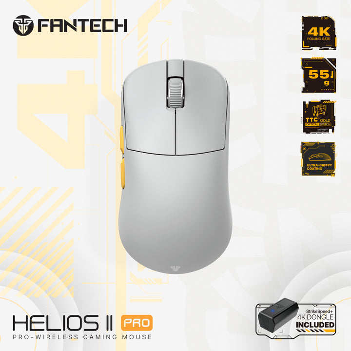 Fantech HELIOS Ⅱ PRO 4K  超軽量 55g ワイヤレス ゲーミングマウス 4k ポーリング レートドングル 同梱 XD3V3 4K【国内正規品】