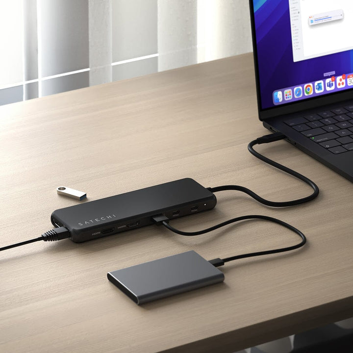 Satechi 13-in-1 USB-C Triple Display Multiport Adapter PD対応 トリプルディスプレイ マルチポート アダプター