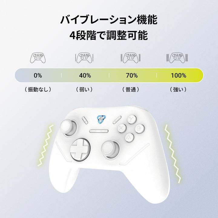 Team GRAPHT Omni ワイヤレス ゲーミングコントローラー ポーリングレート 1,000Hz ジャイロセンサー搭載 ターボモード  Windows PC / Nintendo Switch / Android 対応 Xinput DirectInput 軽量ゲームパッド