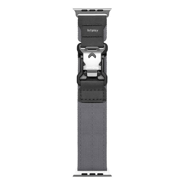 bitplay Apple Watch 49 / 46 / 45 / 44mm Fidlockウォッチバンド シルバーバックル (ダークブラック / グレー)