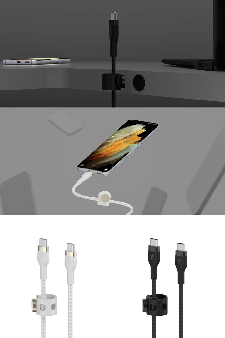 BELKIN BOOST↑ CHARGE PRO Flex USB Type-C 高耐久 編込シリコンケーブル PD対応 1m
