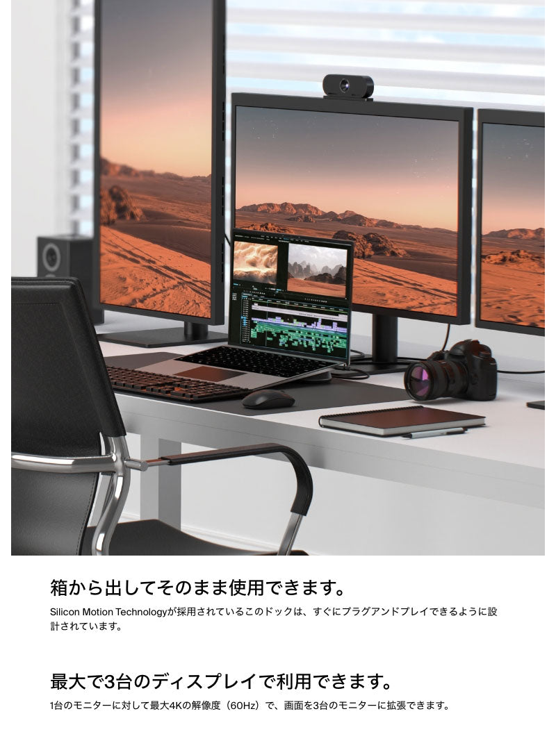 BELKIN Connect ユニバーサル USB-C 11-in-1 Pro ドック 100W PD対応