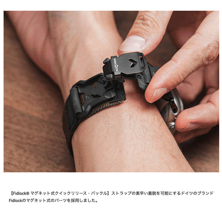 bitplay Apple Watch 42 / 41 / 40mm Fidlockウォッチバンド   (ダークブラック / アーミーグリーン / サンド)