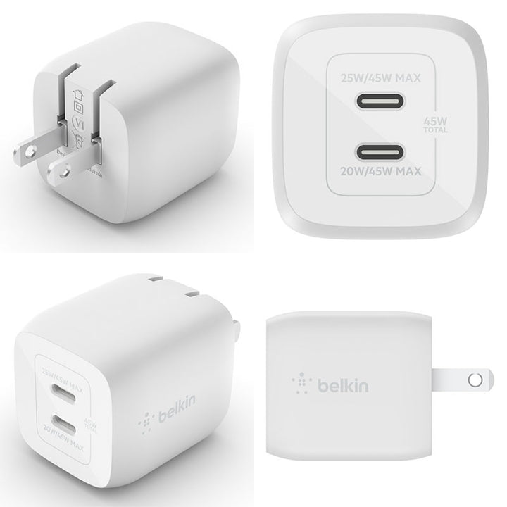 BELKIN BOOST↑ CHARGE PRO USB Type-C 2ポート 最大45W PPS / PD対応 ウォールチャージャー