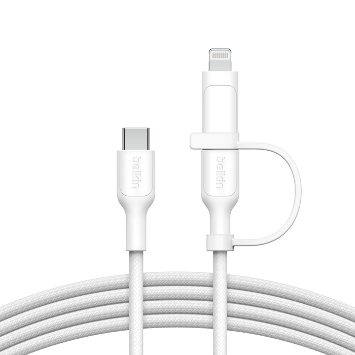 BELKIN BoostCharge Pro  2-in-1ケーブル 1.5m USB-C & ライトニング端子 最大60W USB充電ケーブル