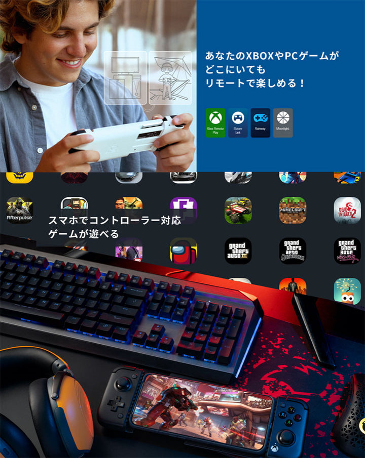GameSir X2Pro モバイルゲーミングコントローラー Android専用 XBOX正規ライセンス品 有線 Type-C接続