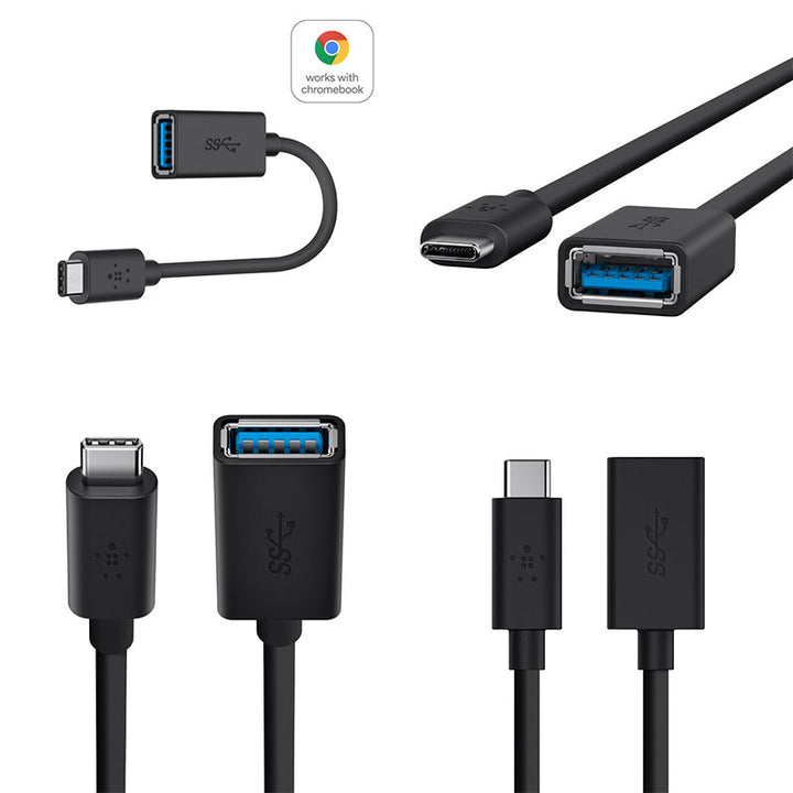 BELKIN USB-Cケーブル USB 3.0 Type-C to Aアダプター