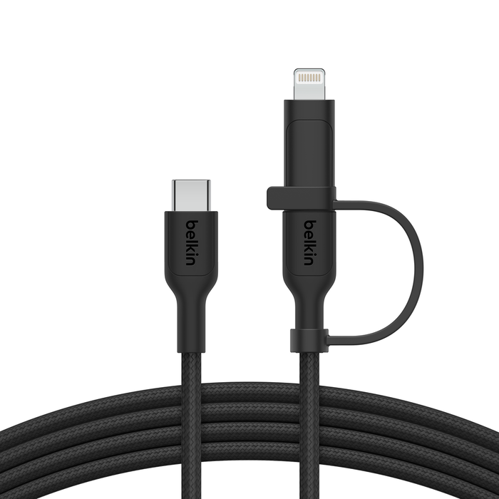 BELKIN BoostCharge Pro  2-in-1ケーブル 1.5m USB-C & ライトニング端子 最大60W USB充電ケーブル