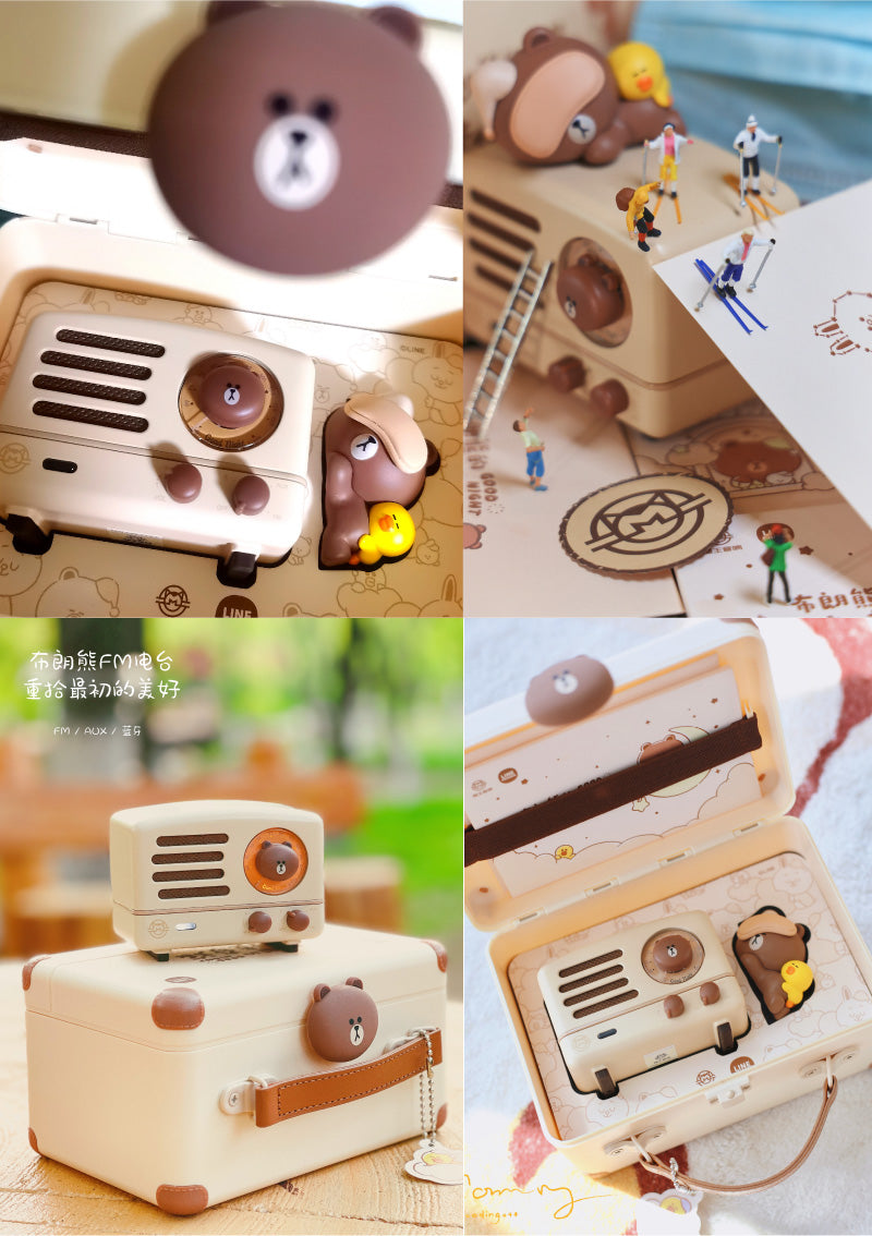 MUZEN OTR Metal & LINE FRIENDS Bluetooth 5.0 ワイヤレス FMラジオ スピーカー
