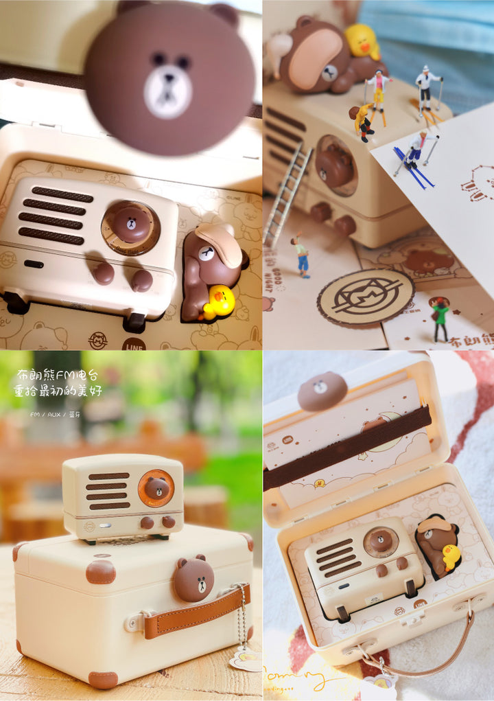 MUZEN OTR Metal & LINE FRIENDS Bluetooth 5.0 ワイヤレス FMラジオ スピーカー