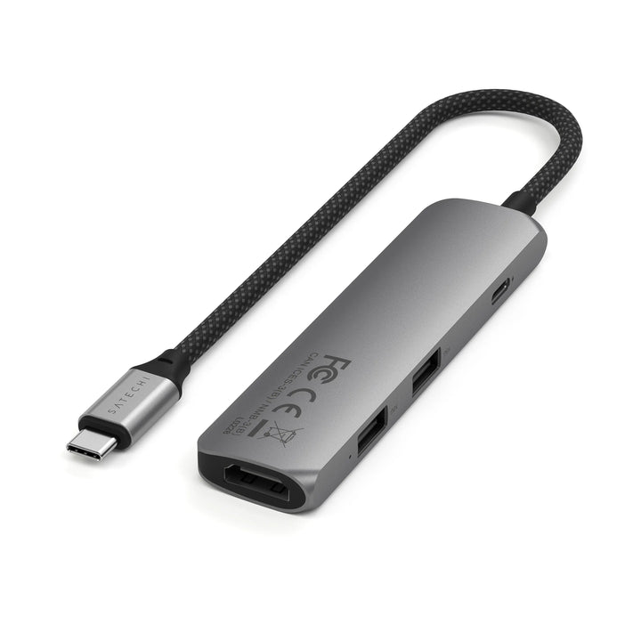 Satechi 4-in-1 USB-C Slim Multiport Adapter 4K PD対応 スリムマルチアダプター