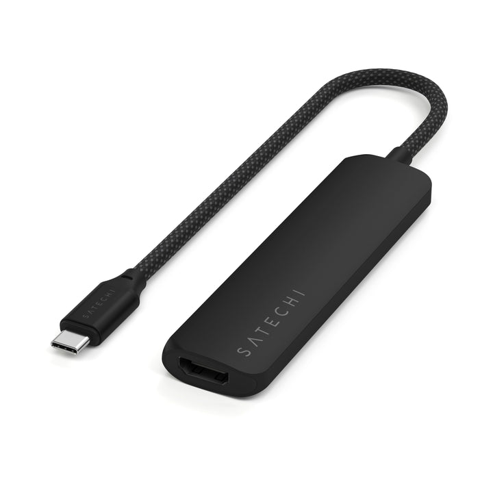 Satechi 4-in-1 USB-C Slim Multiport Adapter 4K PD対応 スリムマルチアダプター