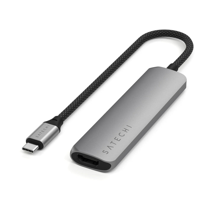 Satechi 4-in-1 USB-C Slim Multiport Adapter 4K PD対応 スリムマルチアダプター