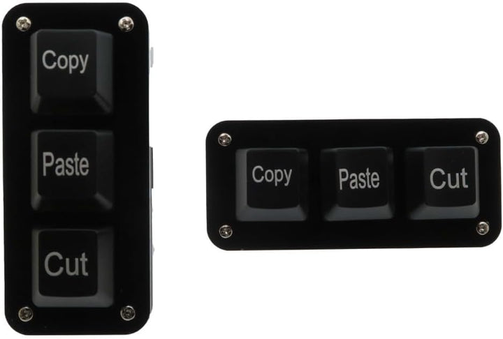 XYZA Tiny Keyboard 3Key for Mac / iPad コピーペーストカット 超小型コピペ専用 赤軸 3ボタン 有線キーボード