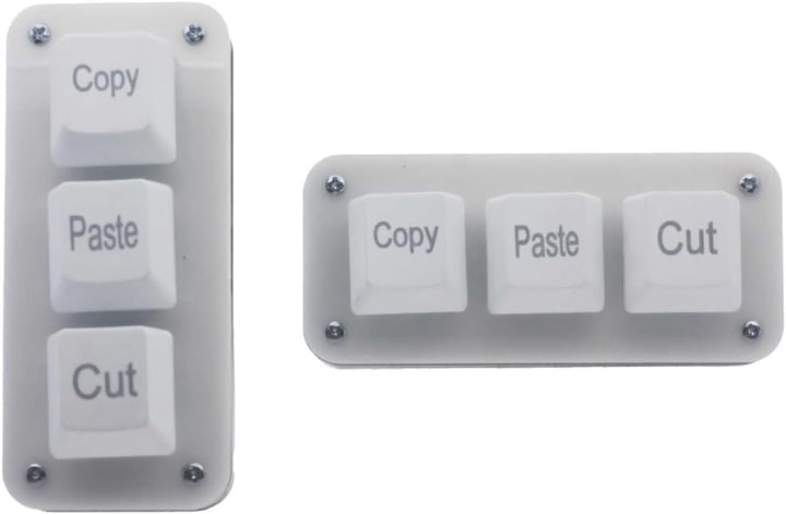 XYZA Tiny Keyboard 3Key for Mac / iPad コピーペーストカット 超小型コピペ専用 赤軸 3ボタン 有線キーボード