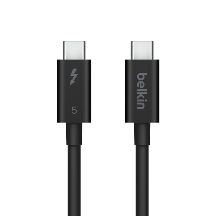 BELKIN CONNECT Thunderbolt 5 ケーブル 1.0m 8Kモニター対応 最大80Gbps  Thunderbolt 4 / 3 USB4 USB-C 互換 最大240W電力供給