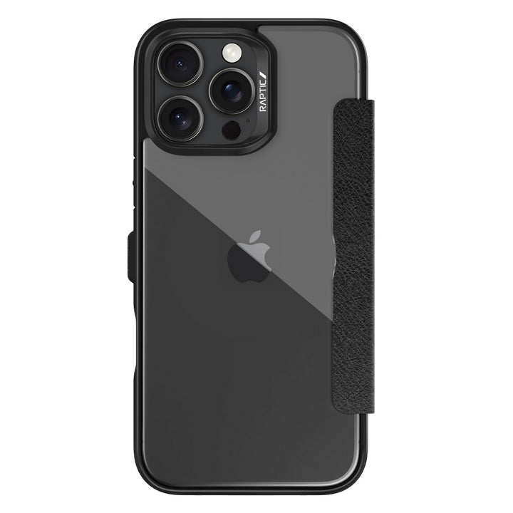 RAPTIC iPhone 16 シリーズ Urban Folio 手帳型ハイブリッドケース Black スマホケース  スマホカバー 携帯ケース