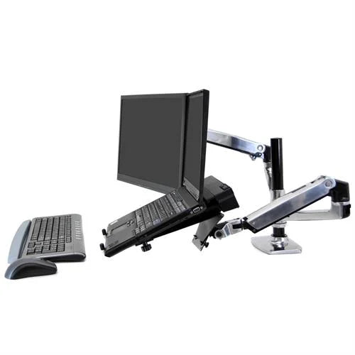 ERGOTRON LX デスクマウント デュアル モニターアーム 縦/横型 24インチ(6.4~18.1kg)まで対応