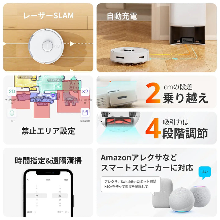 SwitchBot ロボット掃除機 K10+ 専用一年分アクセサリー付属