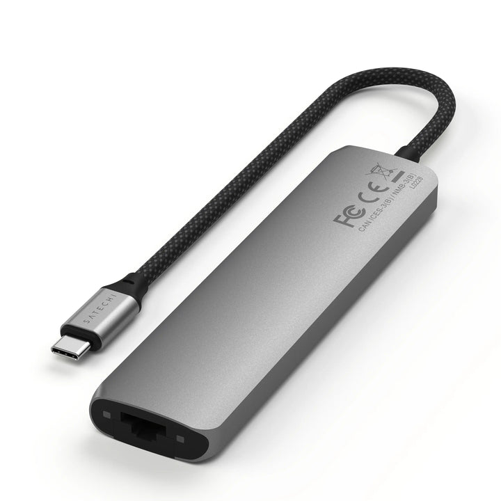 Satechi 7-in-1 USB-C Slim Multiport Adapter with Ethernet PD対応 スリムマルチポートアダプター with イーサーネット