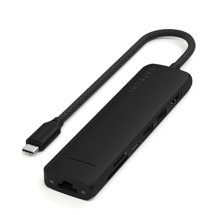 Satechi 7-in-1 USB-C Slim Multiport Adapter with Ethernet PD対応 スリムマルチポートアダプター with イーサーネット