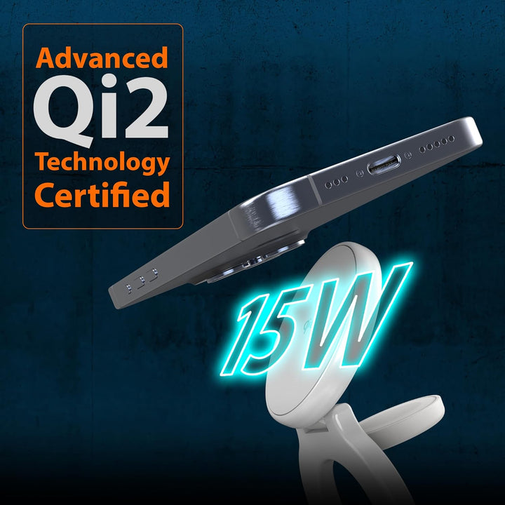 j5 create Qi2急速 15W充電対応 3in1 マグネット ワイヤレス充電器 スタンドコンパクト型