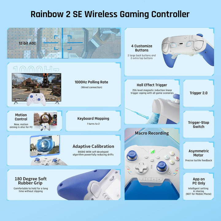 BIGBIG WON RAINBOW 2 SE 無線 / 有線 ゲーミングコントローラー Nintendo Switch / Windows / iOS / Android対応