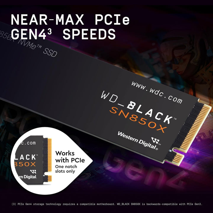 Western Digital WD_Black SN850X NVMe SSD 内蔵型ゲーミング SSD  PCIe Gen4 x4 最高7,300MB/s