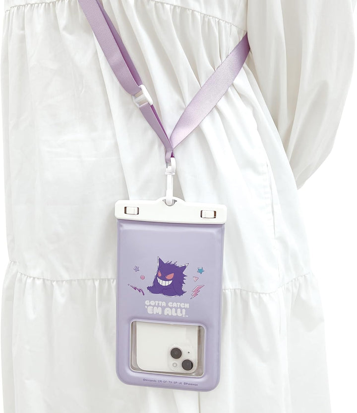 SUNCREST ポケットモンスター 防水ケース  ポーチ ウォータープルーフケース ピカチュウ パモ ゲンガー カビゴン ワッカネズミ