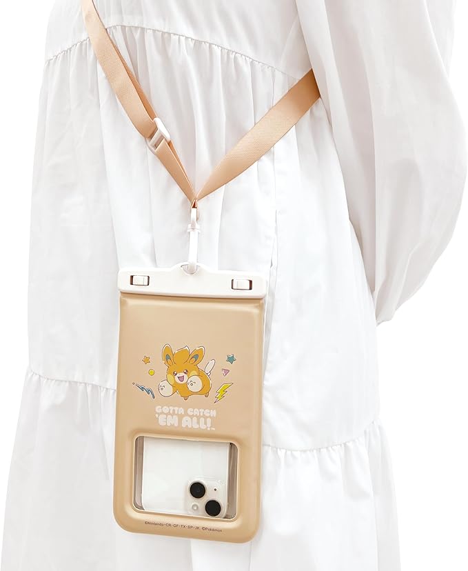 SUNCREST ポケットモンスター 防水ケース  ポーチ ウォータープルーフケース ピカチュウ パモ ゲンガー カビゴン ワッカネズミ