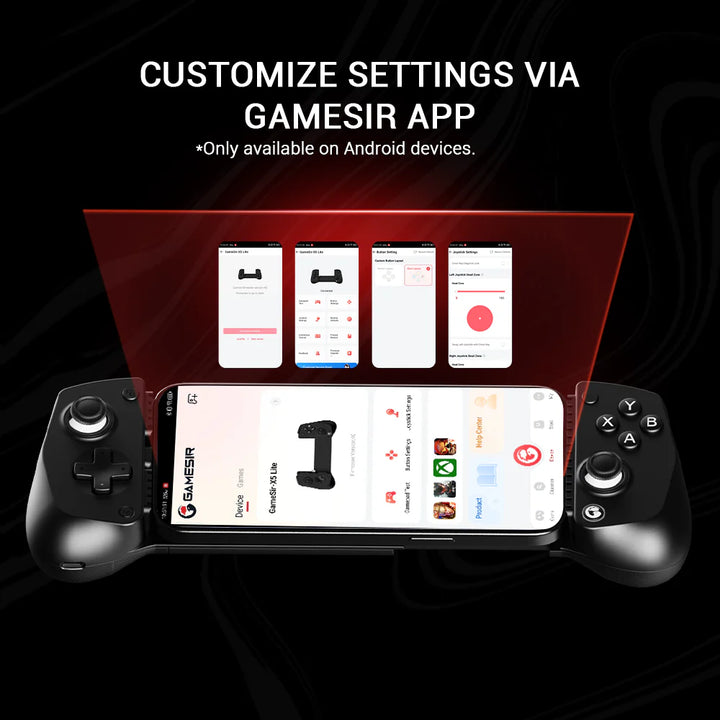 GameSir X5 Lite モバイルゲーミングコントローラー Android / iPhone 16 / 15 シリーズ  iPad mini 有線 Type-C接続