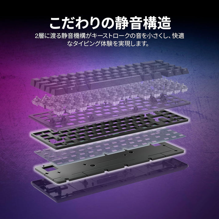 Corsair K65 PRO MINI 日本語配列 かな無し 有線 テンキーレス ゲーミングキーボード ブラック