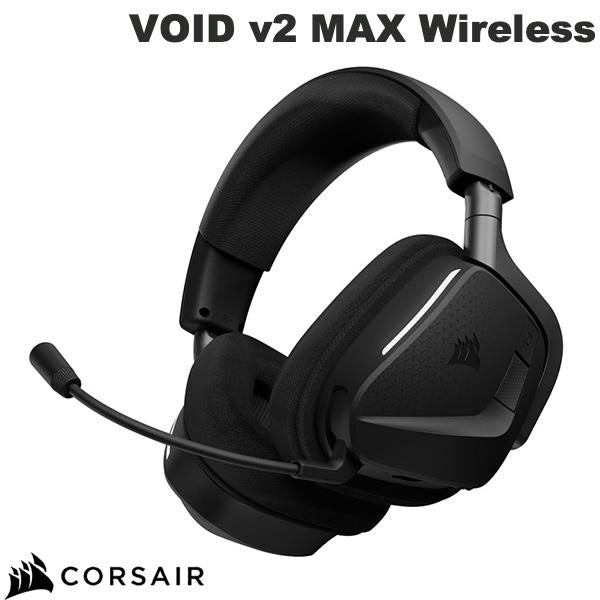 Corsair VOID v2 MAX Wireless Bluetooth 5.3 / 2.4GHz ワイヤレス ゲーミング ヘッドセット カーボン
