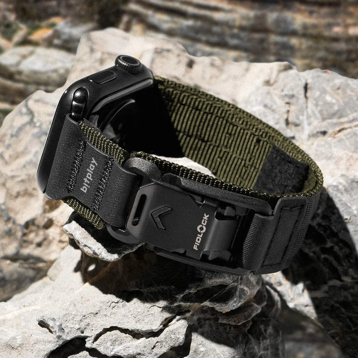 bitplay Apple Watch 49 / 46 / 45 / 44mm Fidlockウォッチバンド  ブラックバックル  (ダークブラック / アーミーグリーン / サンド)