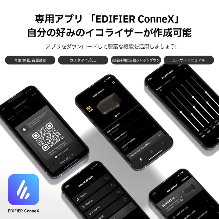 Edifier D32 Bluetooth 5.3 テーブルトップワイヤレススピーカー 60W AirPlay 2 / 24bit/96kHzハイレゾ Wi-Fi / Bluetooth 対応
