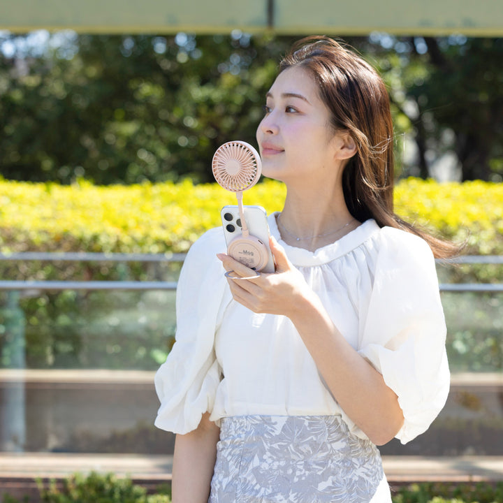 ELAiCE iFan Mag 25 MagSafe対応 コンパクトハンディファン ポータブル扇風機 暑さ対策