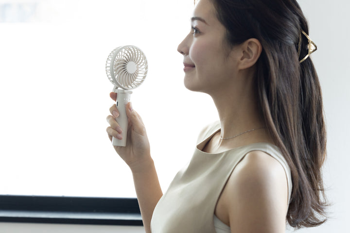 ELAiCE iFan PortaS2 25 3WAY 大風量マルチハンディファン ポータブル扇風機 手持ち式 首掛け式 卓上扇風機 暑さ対策