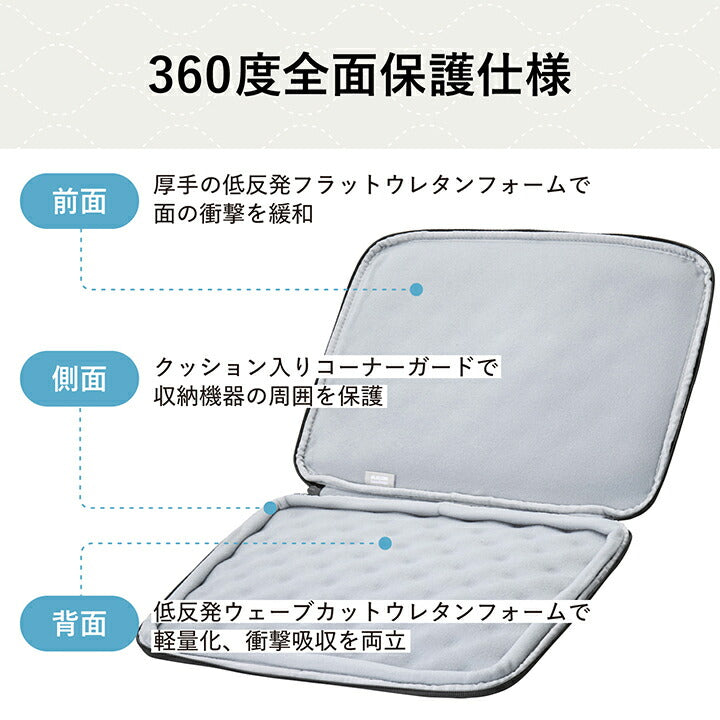 エレコム PC用インナーバッグ キルティング オニオン 〜14インチ MacBook Pro MacBook Air Surface Chromebook