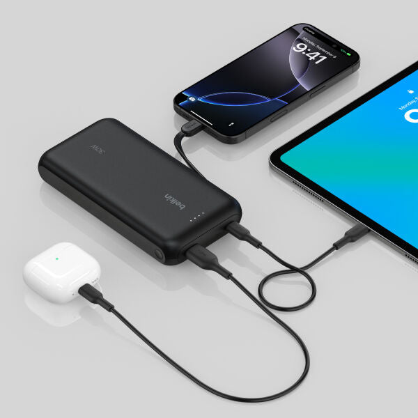 BELKIN BoostCharge 30W Power Bank 20000mAh ケーブル内蔵 モバイルバッテリー PD対応