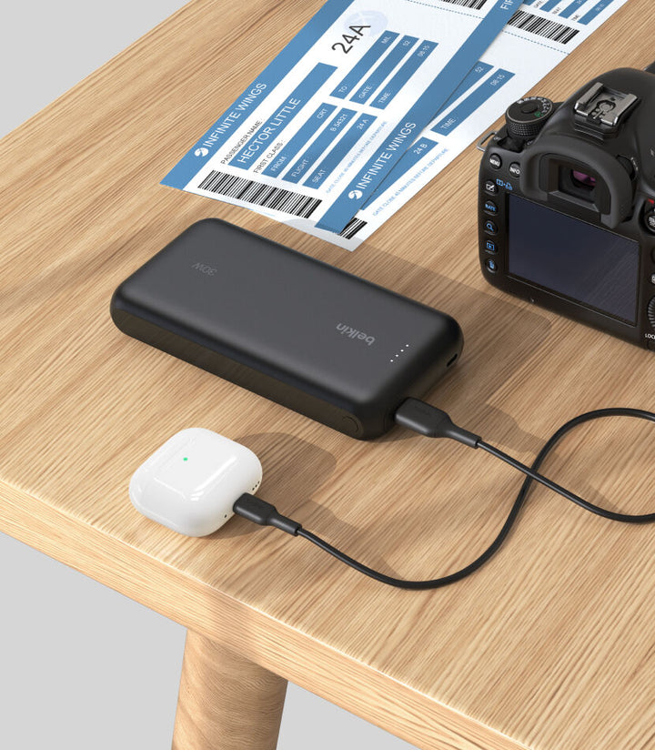 BELKIN BoostCharge 30W Power Bank 20000mAh ケーブル内蔵 モバイルバッテリー PD対応