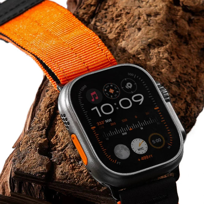bitplay Apple Watch 49 / 46 / 45 / 44mm Fidlockウォッチバンド  ブラックバックル (オレンジ  /  グレー)