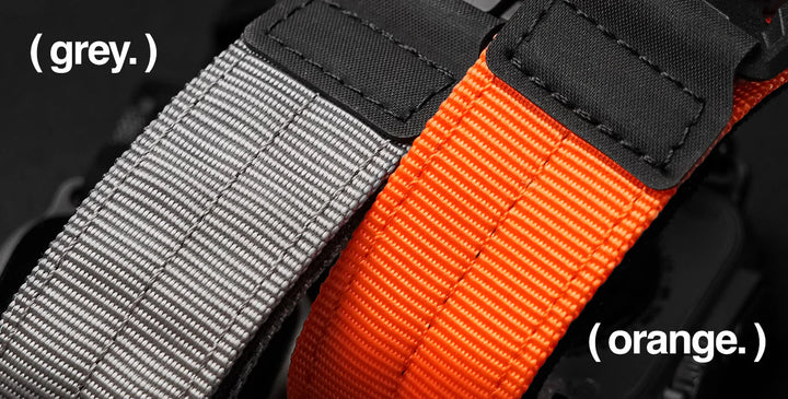 bitplay Apple Watch 49 / 46 / 45 / 44mm Fidlockウォッチバンド  ブラックバックル (オレンジ  /  グレー)