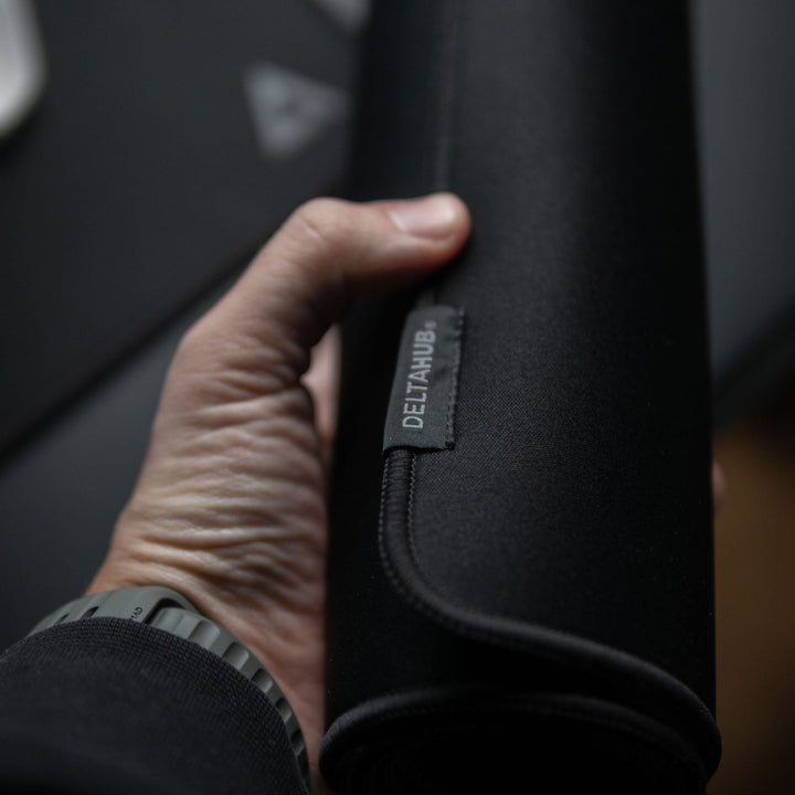 DELTAHUB Gaming Desk Pad Black デスクマット