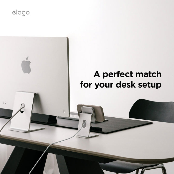 elago Wireless Charging Aluminium Stand for SMART PHONE 最大出力約15W スマートフォン用スタンド ワイヤレス充電器